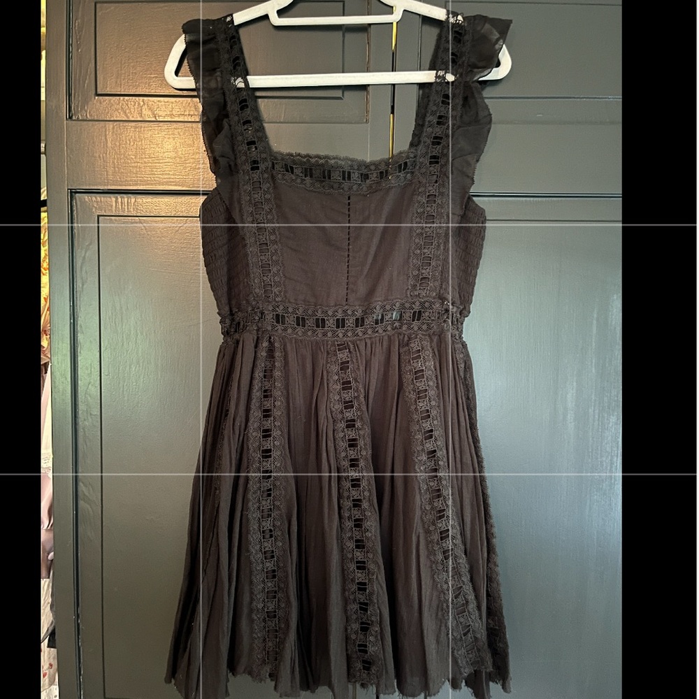 Free people black cutout dress